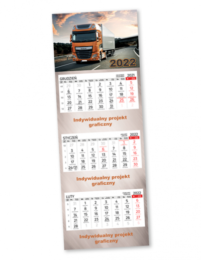 Kalendarze trójdzielne UE LUX